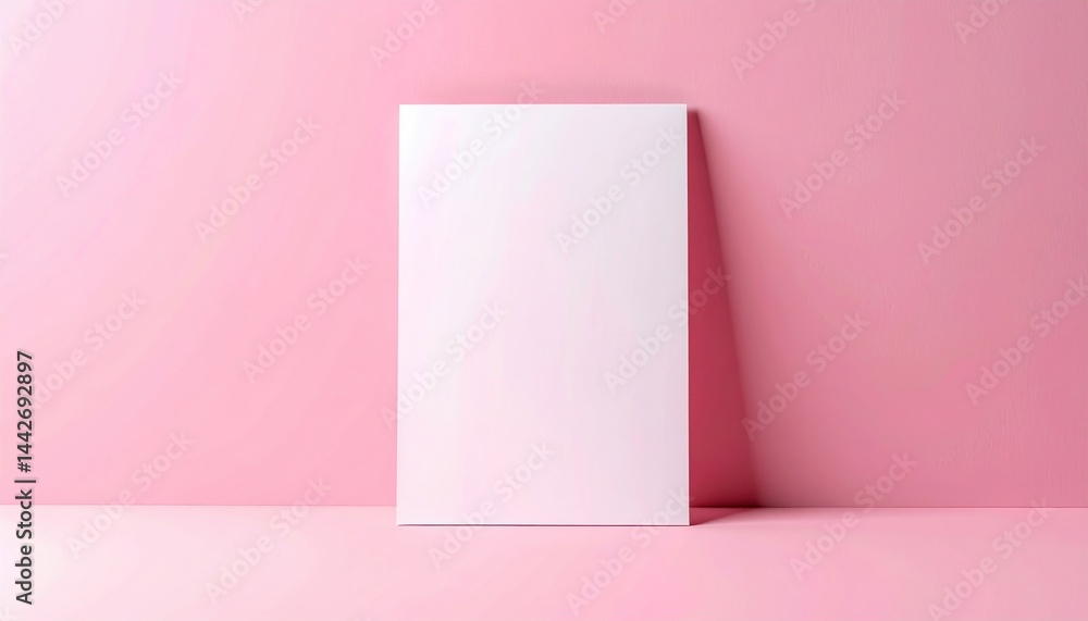 Poster creative blank canvas for art projects studio setting photography minimalist environment close-up vi