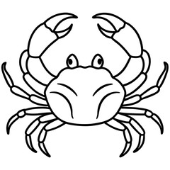 Simple Crab Illustration in a Single Line