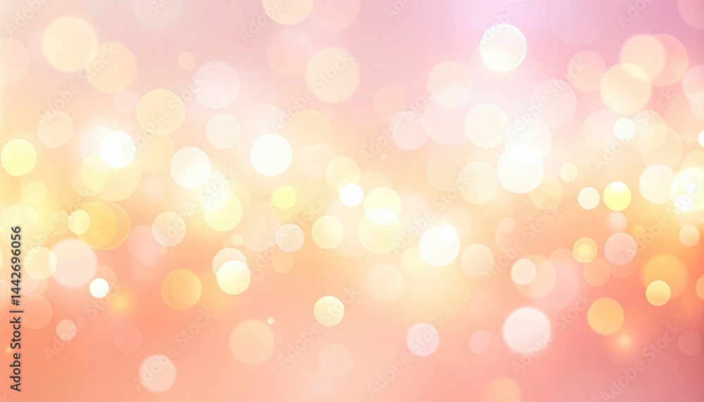 Poster celebratory event with colorful bokeh background abstract artwork warm environment artistic viewpoin