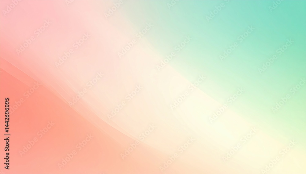 Poster soothing gradient color blend abstract background digital art modern design horizontal view visual s