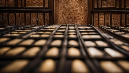 Golden Trays in an Ornate Setting