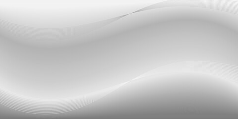 Abstract Light Gray Wave Background