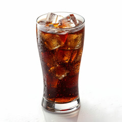 Ice Cold Cola Drink in Glass