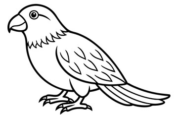 Obraz premium Kestrel Silhouette Sketch