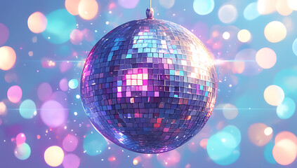 Obraz premium disco ball with lights