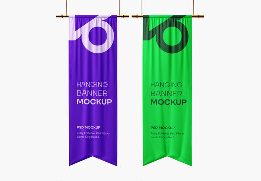 Hanging Banner Mockup