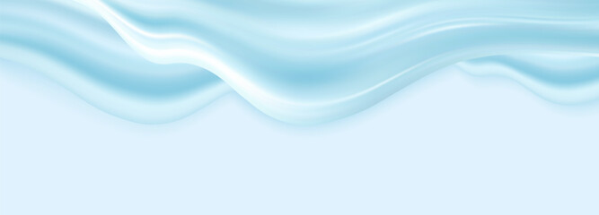 Liquid  blue vector dripping ice cream texture.Glossy sugary flow drip.