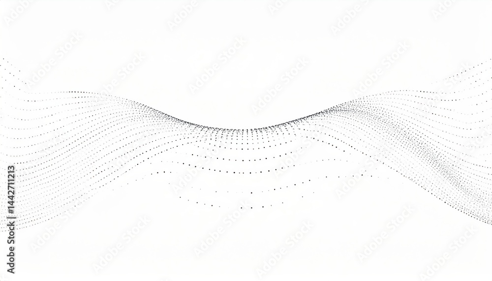 Poster dynamic wave patterns abstract animation digital art minimalist environment birds-eye view creative 