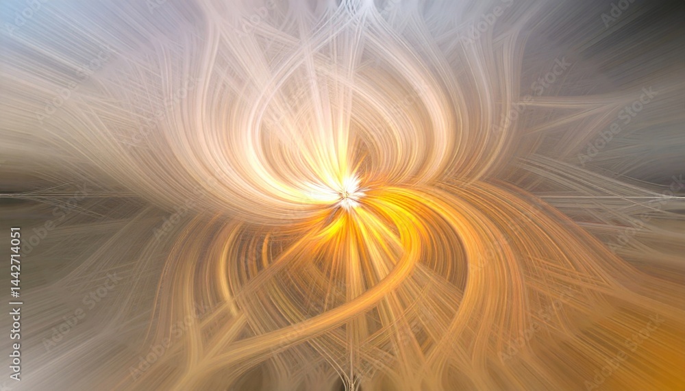 Poster dynamic abstract light patterns digital creation visual art ethereal environment close-up view motio