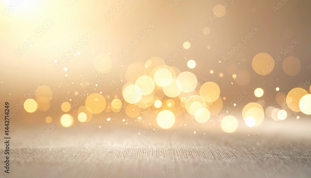 Aufkleber stunning golden bokeh effect abstract background digital art soft light creative design visual inspi