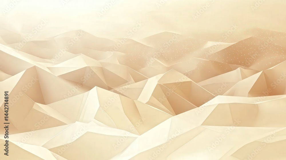 Aufkleber abstract low poly polygons create a sleek and sophisticated technology background, with intricate de