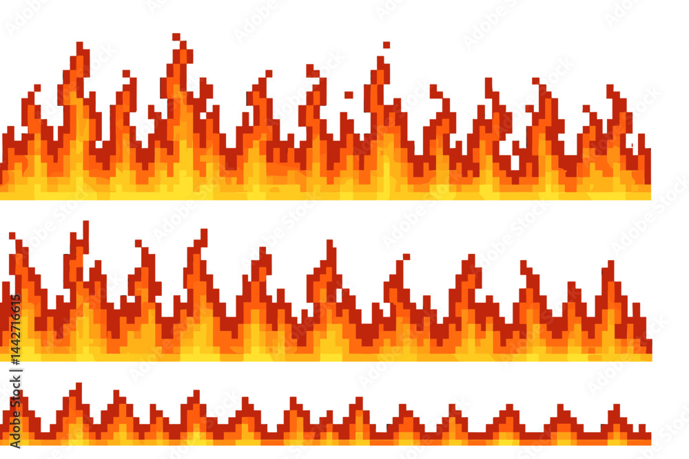 Poster visual representation of flames in bright colors showcases a dynamic fire effect ideal for various d