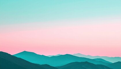 Serene mountain landscape at twilight nature photography tranquil environment open view aesthetic beauty