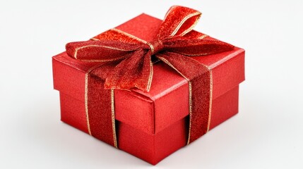 Red Gift Box with Ribbon