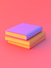 Fototapeta premium Modern Education Concept: Bright Books 