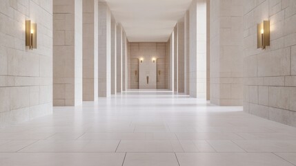 Elegant, minimalist hallway