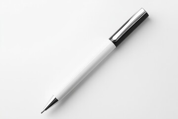 A white pen on white paper