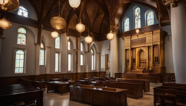 Interior of a Synagogue