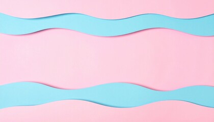 Creative paper waves design studio graphic art vibrant colors top-down view modern aesthetics