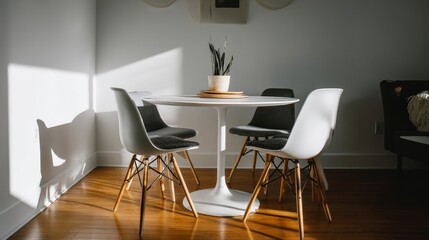 Modern Dining Area with Chairs