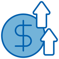 Surplus Blue White Icon