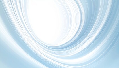 Dynamic swirling light patterns abstract art scene digital illustration soft blue environment aerial view visual serenity