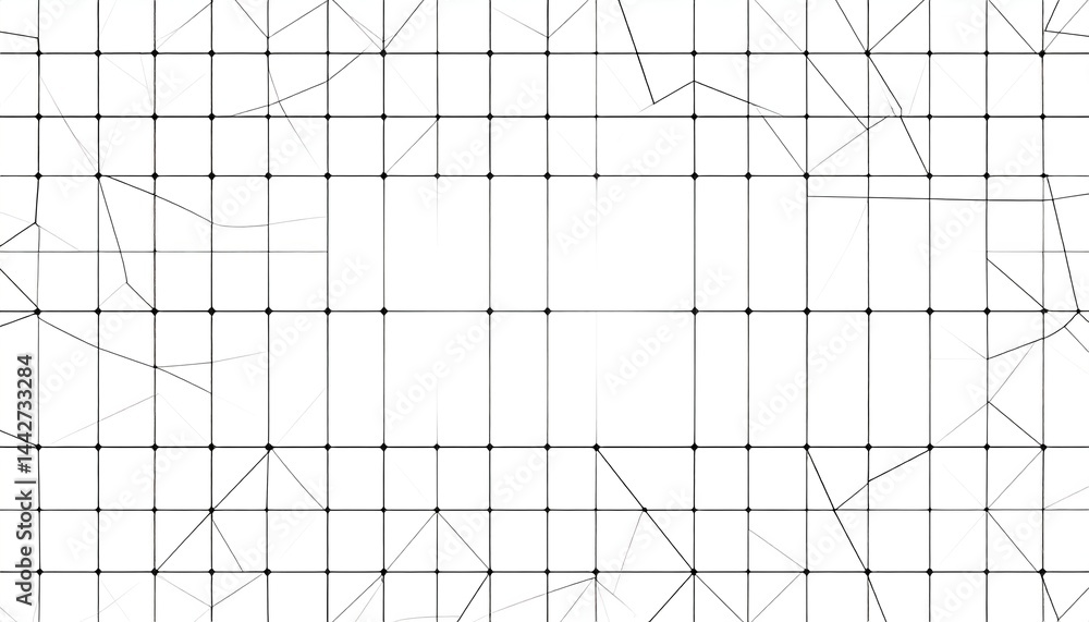 Poster abstract line grid design digital art minimalist style white background geometric patterns creative 