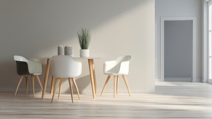 Modern Minimalist Dining Area