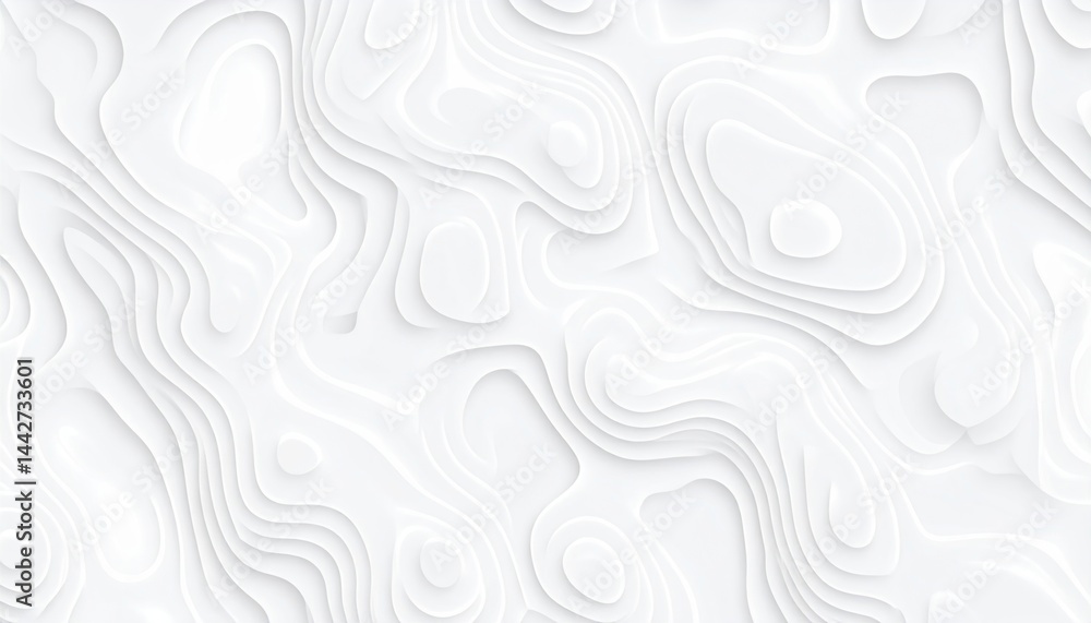 Poster abstract white textured background with flowing patterns digital art minimalist style clean environm