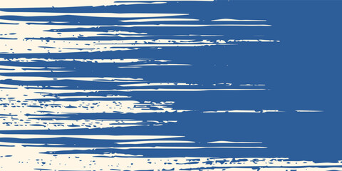 Grainy blue spiral brush stroke with spray texture. Hand drawn distress damaged edge abstract simple