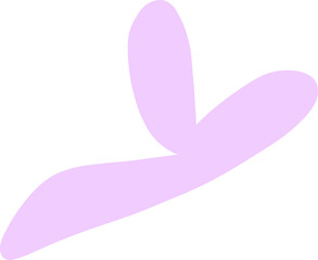 Soft Pink Heart Shape with Flowing Edges