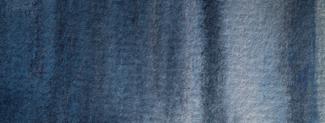 Naklejka premium Abstract art background navy blue and gray colors. Watercolor painting on canvas with denim gradient.
