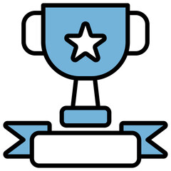 Obraz premium Competition Blue Black Icon