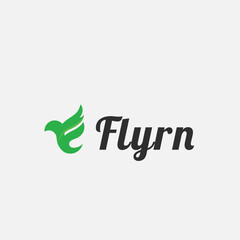 Flyrn | Tour and travel agency  logo, Word Mark logo template. Airplane, airlines, Flight, Aircraft, logo design.