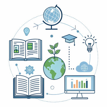 Global Education Growth Illustration