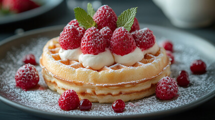 cheesecake with raspberries