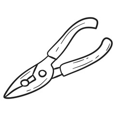 Carpenter Tools Hand Drawn