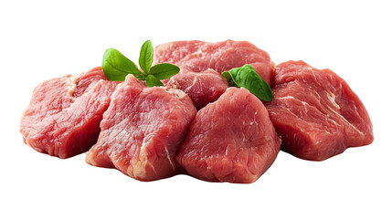 Premium Fresh Chicken Raw Meat Isolated on White Background for Culinary and Food Concepts