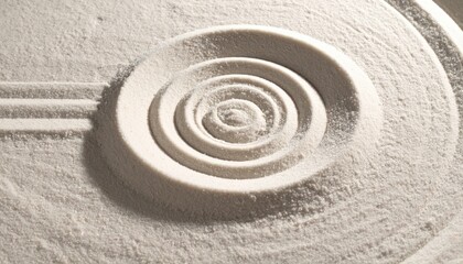 Obraz premium Creating intricate patterns in sand artistic expression studio visual art controlled environment close-up abstract design