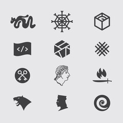 Minimal Logo Pack – 12 Versatile Vector Icons for Branding & Design
