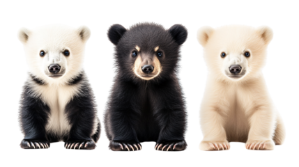 Adorable Baby Bear Collection: Polar, Grizzly, Black, Animal Bundle
