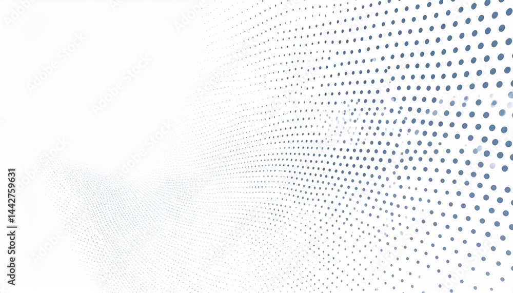Poster dynamic dot patterns in a minimalist design abstract art white background contemporary style artisti