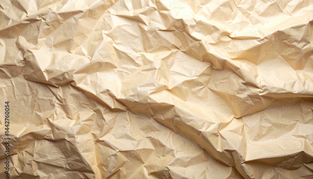Poster crumpled paper texture study indoor setting visual content artistic exploration close-up view design
