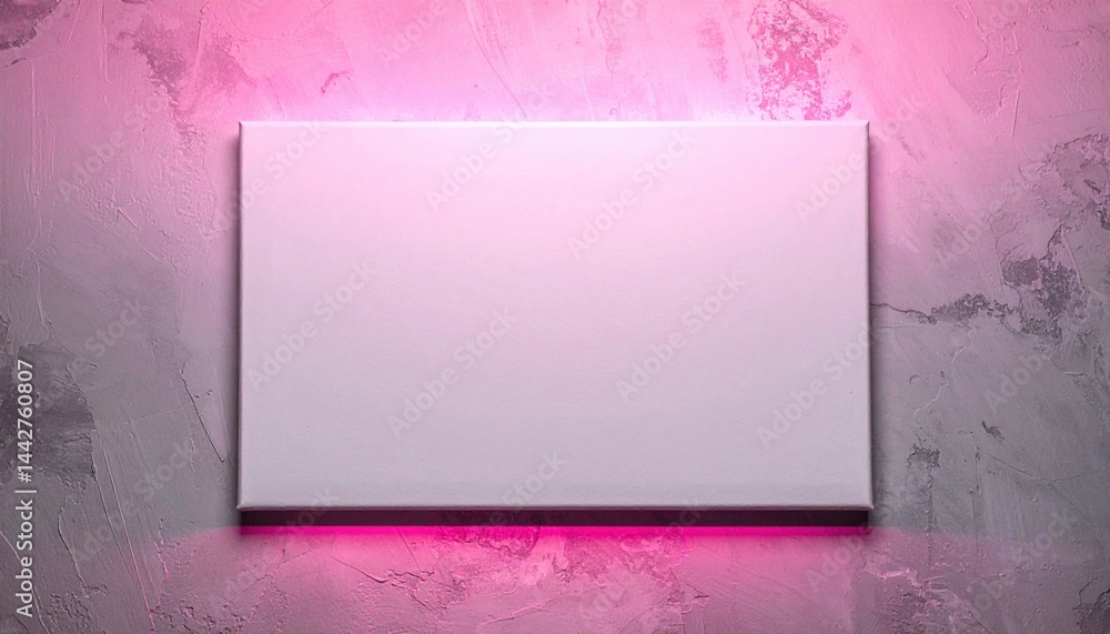 Aufkleber creative blank canvas display modern art studio digital artwork showcase minimalist environment fron