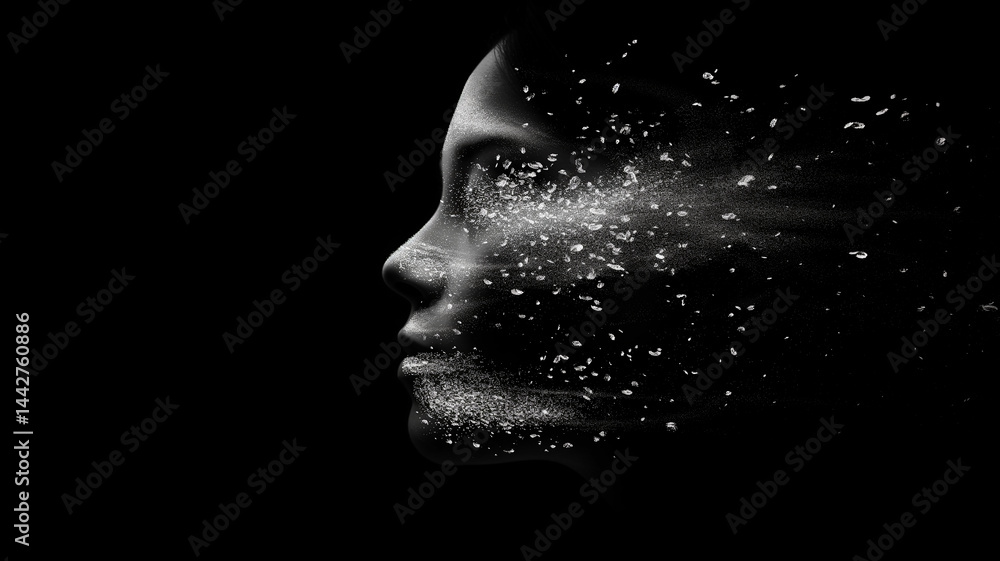 Aufkleber This Visualizing digital mind upload: transforming consciousness into data.