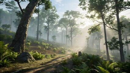 Sunlit Forest