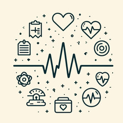 set of medical icons