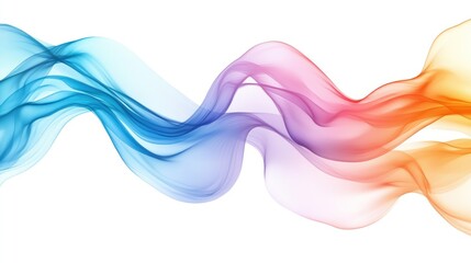 Acrylic art isolated on white background