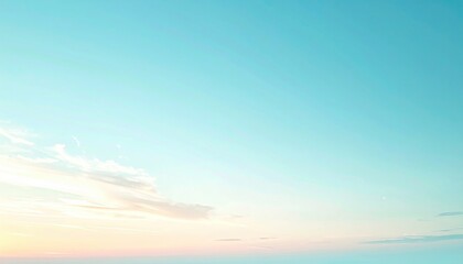 Fototapeta premium Tranquil sunrise over calm ocean coastal landscape aerial view serene atmosphere nature photography