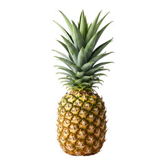 Fototapeta premium Studio Shot of Fresh Pineapple on White Background – High-Resolution Minimalist Fruit Photo
